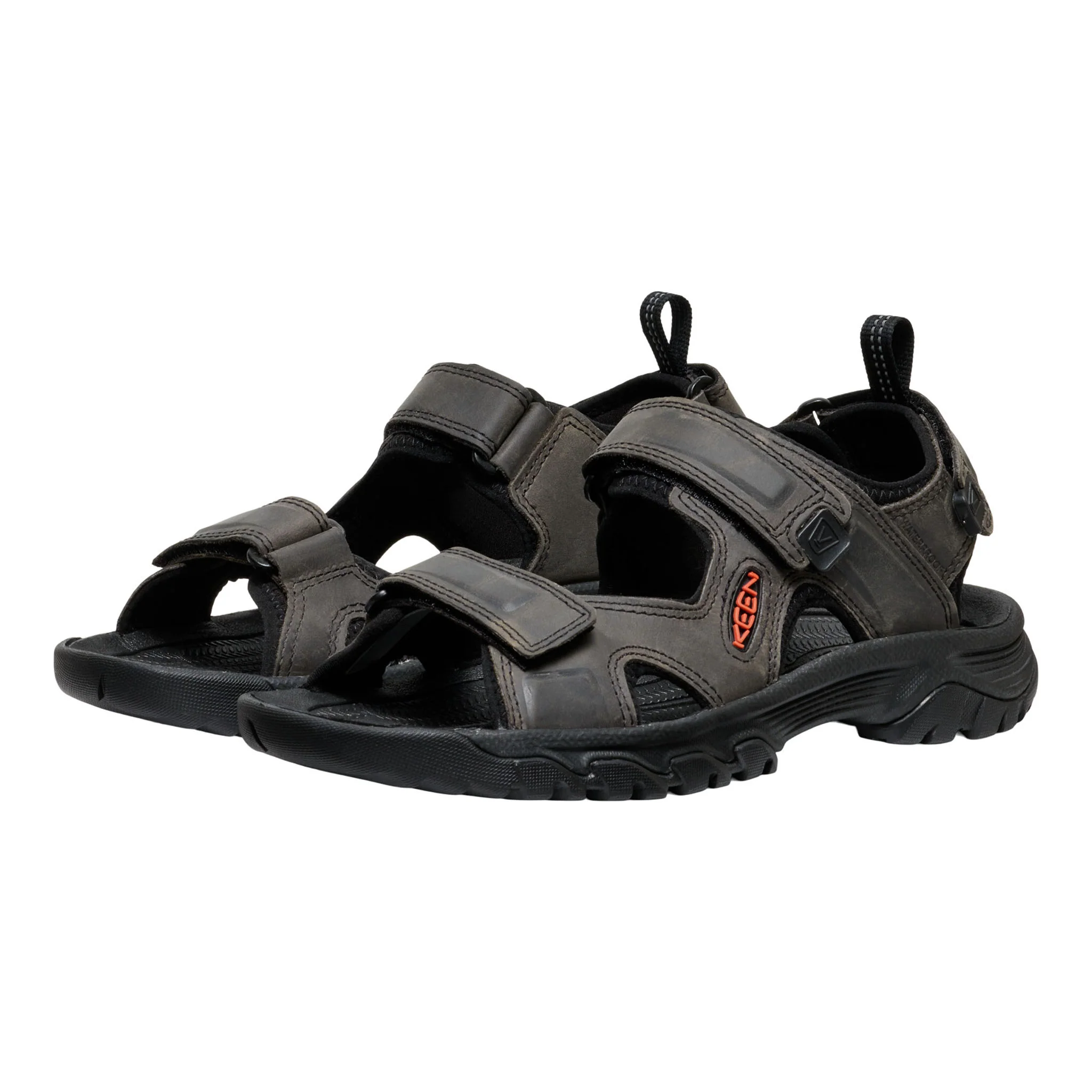 Men's Targhee III Open Toe Sandal Grey/Black - Image 3