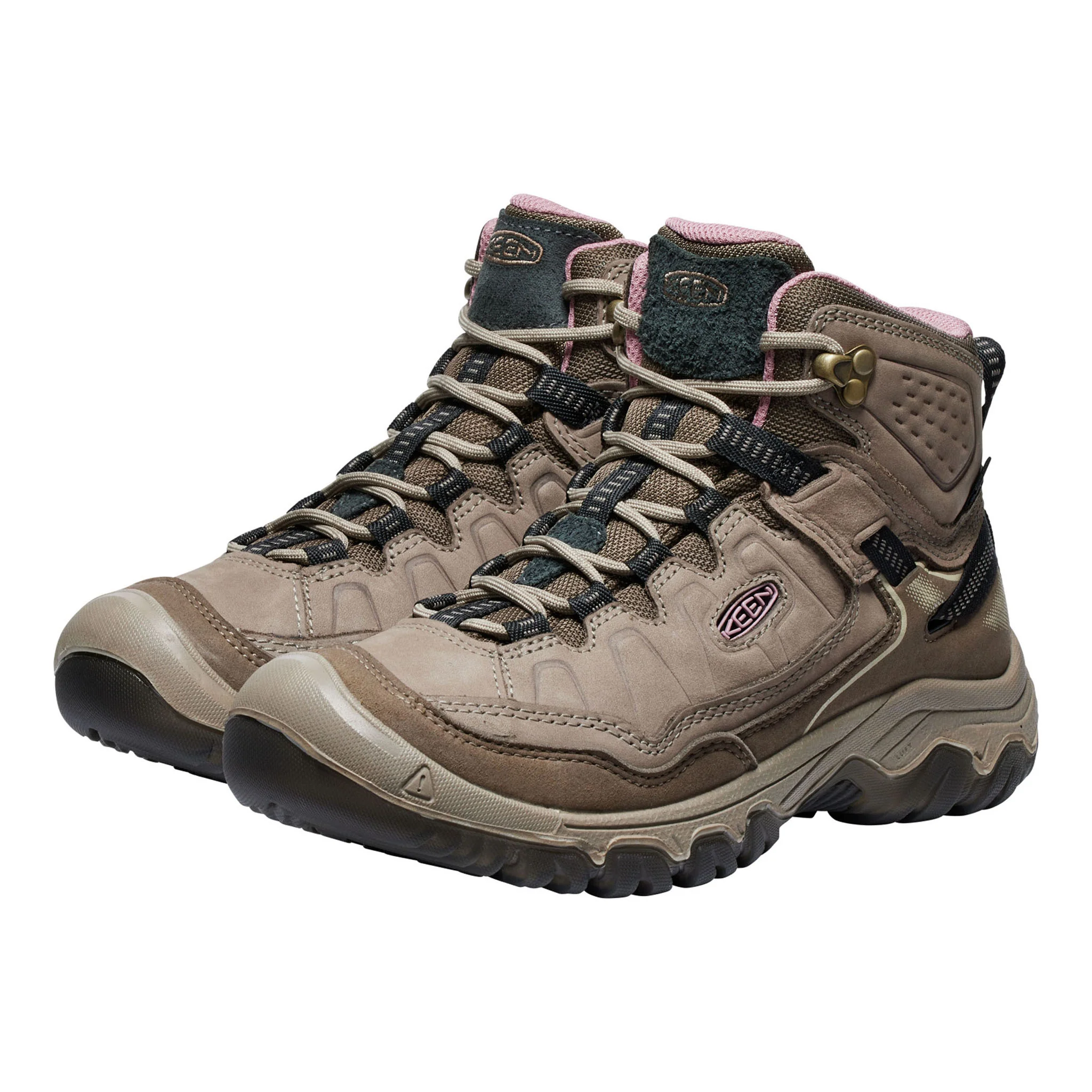 Women's Targhee IV Waterproof Hiking Boot Brindle/Nostalgia Rose - Image 4