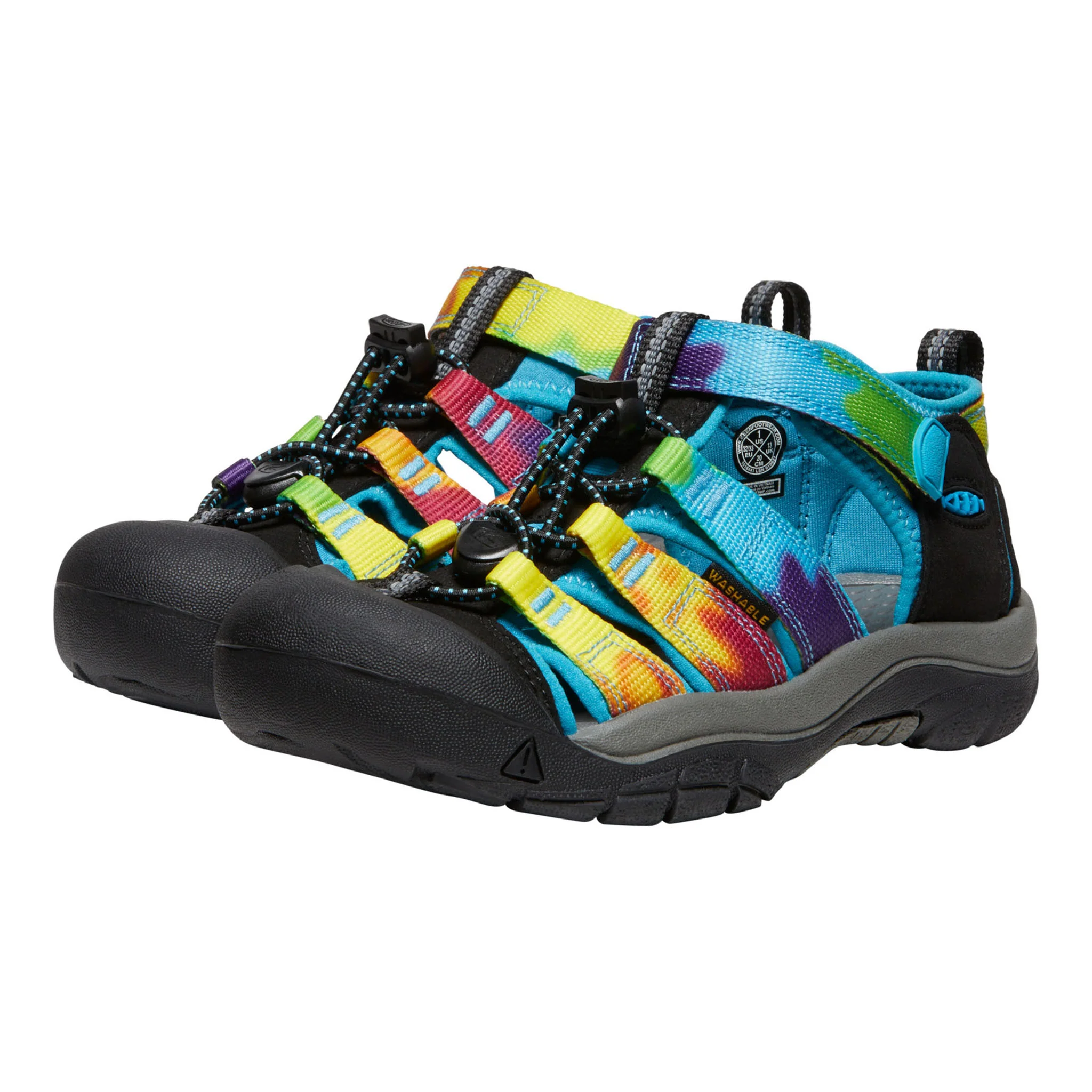 Big Kids’ Newport H2 - Rainbow Tie Dye - Image 3