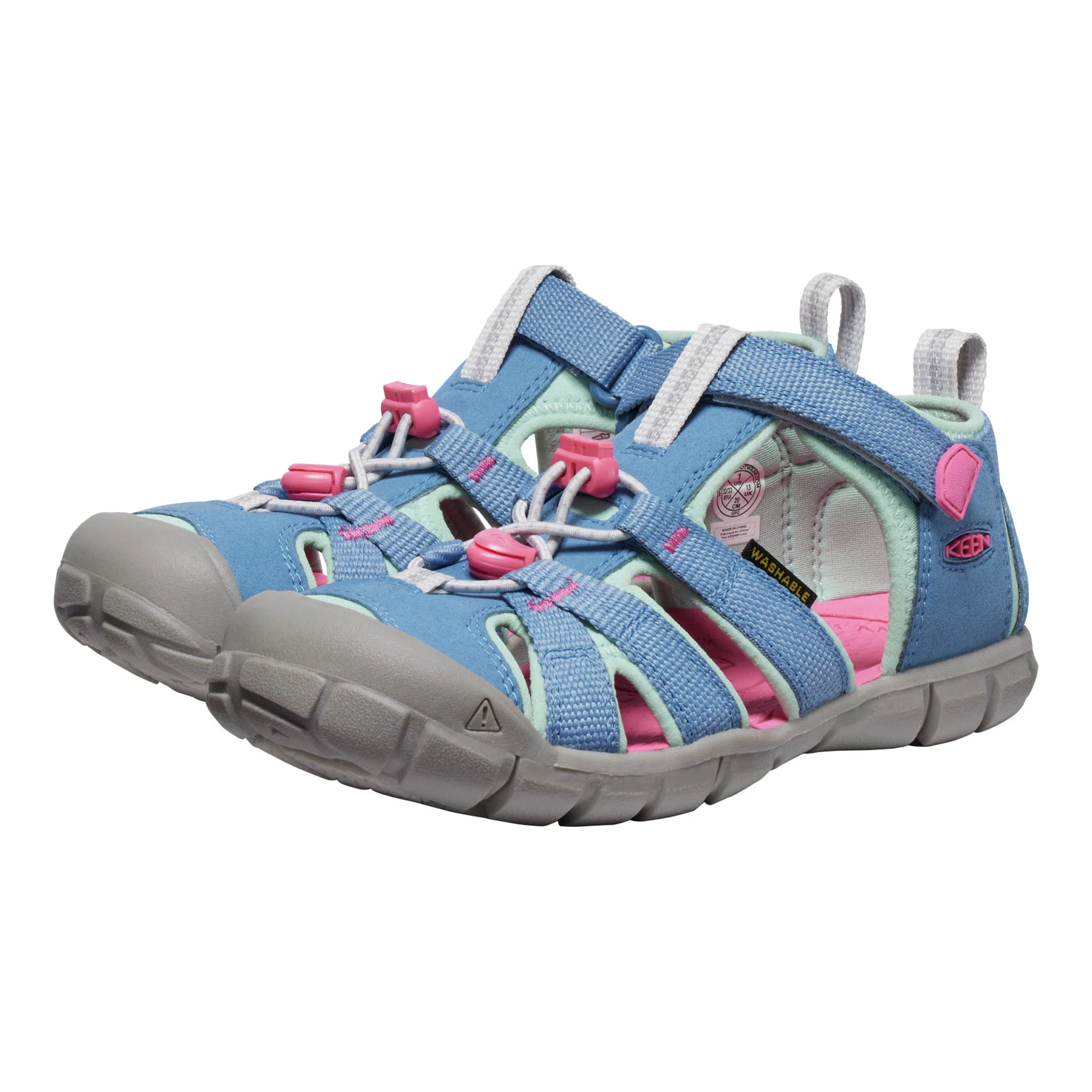 Big Kids' Seacamp II CNX Coronet Blue/Hot Pink - Image 3