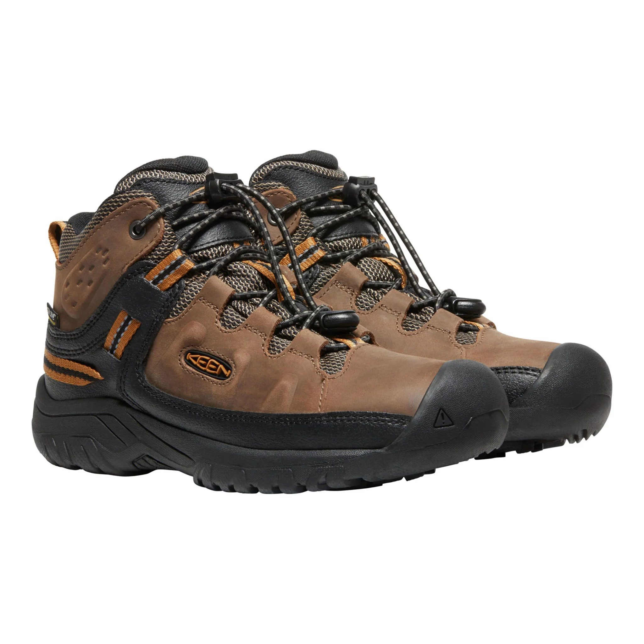 Big Kids’ Targhee Waterproof Boot Dark Earth/Golden Brown - Image 4